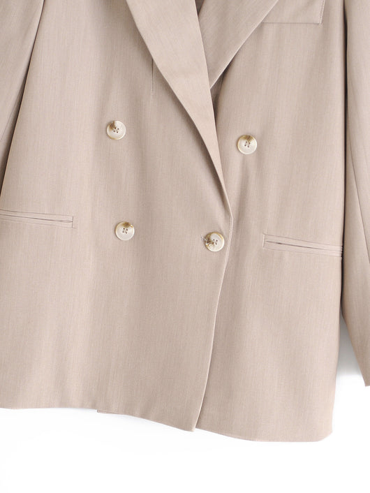 Blazer Doble Botonadura Mujer Elegante Maduro Corte Recto Casual - Image 3