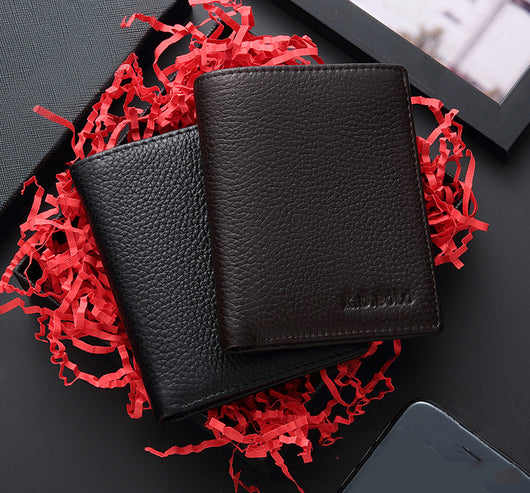 Billetera Delgada de Cuero Genuino para Hombre - Diseño Minimalista - Image 4