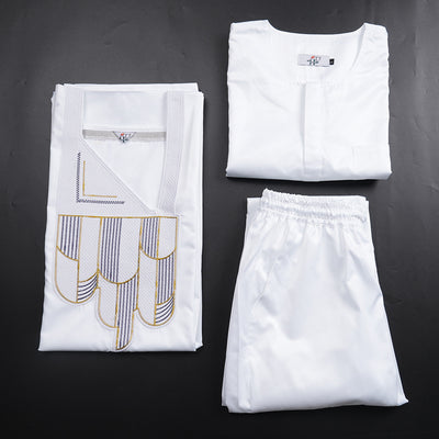 Conjunto de 3 Piezas Africano: Túnica, Pantalón y Accesorios Bordados - Image 19