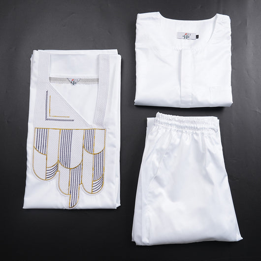 Conjunto de 3 Piezas Africano: Túnica, Pantalón y Accesorios Bordados - Image 19