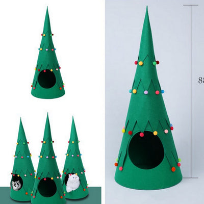Carpa Navideña Plegable de Fieltro para Perros y Gatos - 4 Estaciones - Image 4