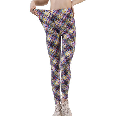 Leggings Cuadriculados Push Up para Mujer - Pantalones Deportivos Ajustados Sexys - Image 11