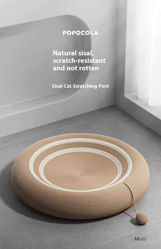 Nido Rascador Gato Integrado Resistente - Tablero Sisal Tejido Rattan Oversized - Image 14