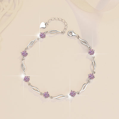 Pulsera de Plata Esterlina con Moissanita Multicolor S925 - Image 13