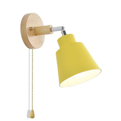 Lámpara de Mesita Minimalista en Madera para Dormitorio - Image 8
