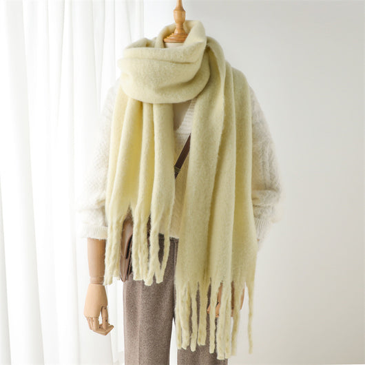 Bufanda Larga de Invierno con Borlas - Abrigo Versátil y Cálido - Image 21
