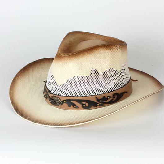 Sombrero Vaquero Western de Primavera Verano Verde con Ala Grande - Image 17