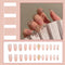 Uñas Postizas Removibles - Set de 24 Piezas Autoadhesivas
