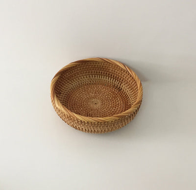 Canasta de Almacenamiento Tejida a Mano en Ratán Natural - Image 10