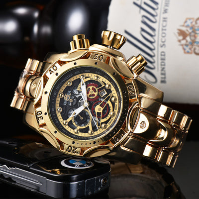 Reloj de Cuarzo con Esfera Hueca y Pulsera de Acero - Image 7