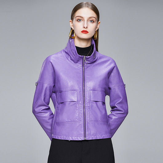 Chaqueta de Cuero Estilo Coreano para Mujer - Abrigo PU Elegante - Image 16