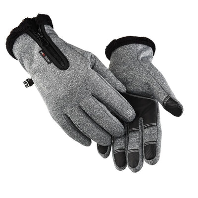 Guantes de Invierno para Hombre con Pantalla Táctil, Cierre de Cremallera e Impermeables - Image 3