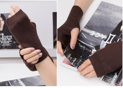 Guantes sin dedos de lana para estudiantes, escritura y oficina - Image 8