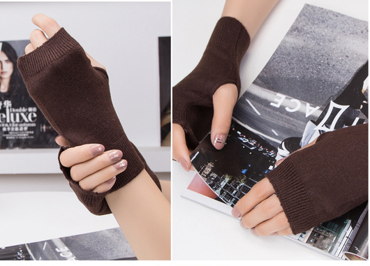 Guantes sin dedos de lana para estudiantes, escritura y oficina - Image 8