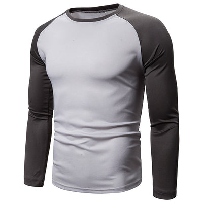 Playera de Manga Larga para Hombre con Bloques de Color y Costuras - Image 11