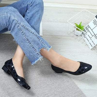 Zapatos de Punta Fina Estilo Coreano Gelatina Casual - Image 5