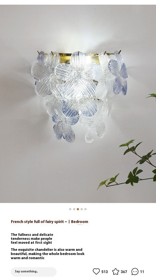 Lámparas de Cristal Coloreado Estilo Romántico Francés - Image 20