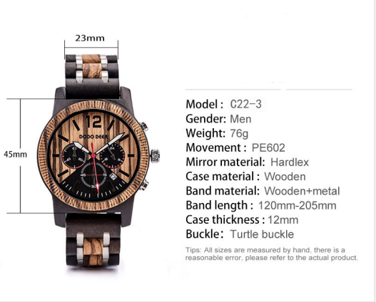 Reloj Casual de Madera para Hombre - Image 34