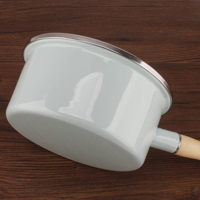 Olla de Sopa con Mango de Madera - Diseño Adorable en Esmalte - Image 6