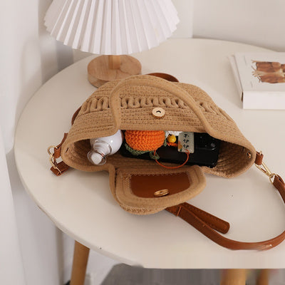 Bolso Crossbody Tejido Calado a Juego para Mujer - Image 4