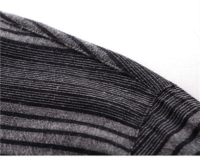 Camisa Lino Rayas Manga Larga Casual Ejecutiva para Hombre - Image 16