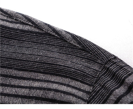 Camisa Lino Rayas Manga Larga Casual Ejecutiva para Hombre - Image 16