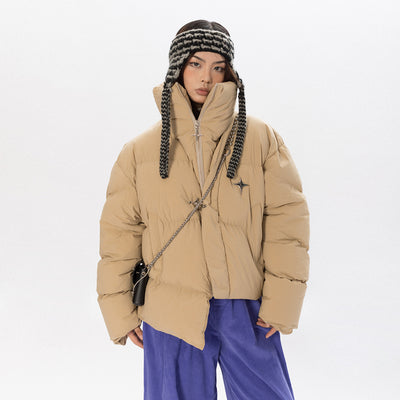 Chaqueta de Panadero con Detalles Metálicos Asimétricos - Image 5