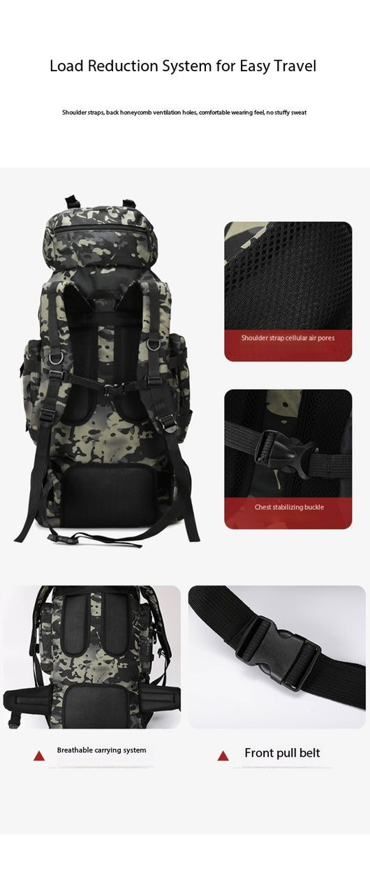 Mochila Táctica de Gran Capacidad para Aventuras al Aire Libre - Image 12