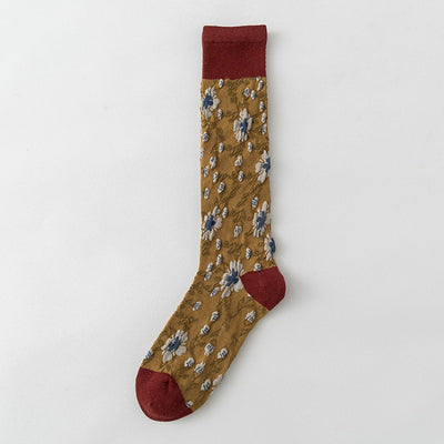 Calcetines de Algodón Puro para Mujer con Diseño Floral - Image 6