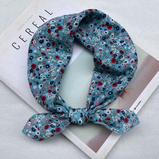 Pañuelo Artístico de Algodón y Lino - Estilo Coreano para Mujer - Image 4