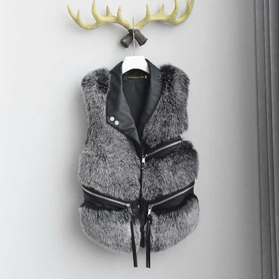 Chaleco de Cuero para Mujer Estilo Coreano Invierno - Image 8