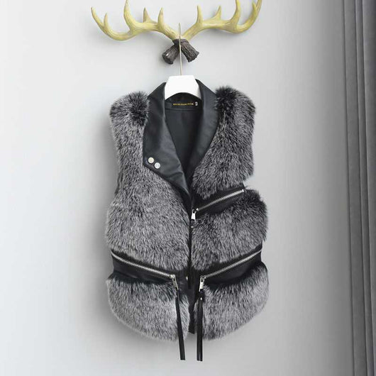 Chaleco de Cuero para Mujer Estilo Coreano Invierno - Image 8