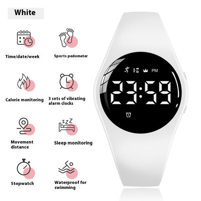 Reloj Deportivo Despertador Vibración Impermeable para Estudiantes - Image 9