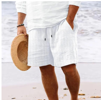 Shorts de Playa Casuales con Cordón y Bolsillos para Hombre - Image 7