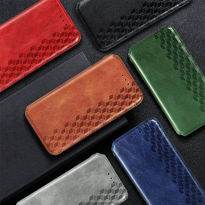 Funda de Cuero Integral para Teléfono - Color Sólido - Image 14