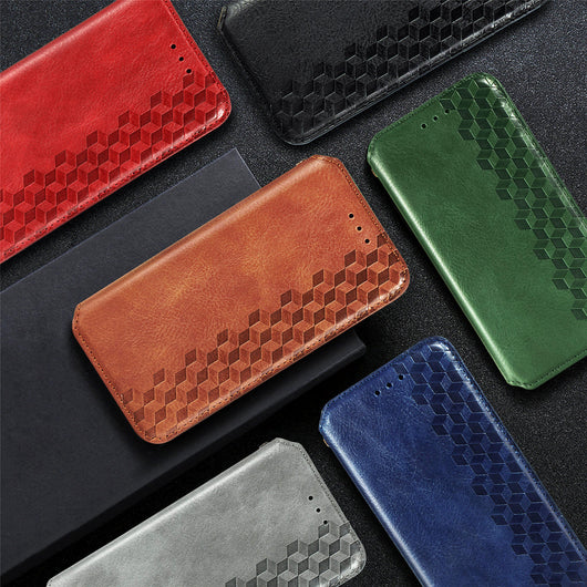 Funda de Cuero Integral para Teléfono - Color Sólido - Image 14