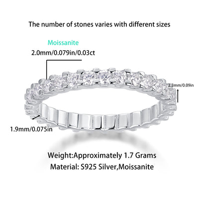 Anillo de Moissanita Plata 925 para Mujer - Image 12