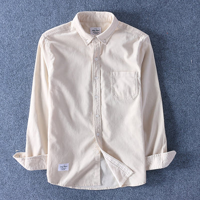 Camisa de Pana de Algodón para Hombre - Manga Larga Casual - Image 2