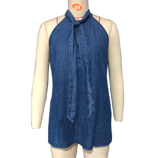 Top Halter Sexy sin Mangas con Cuello Anudado - Image 9