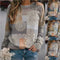 Sudadera Mujer Bloques de Color Cuello Redondo Manga Larga
