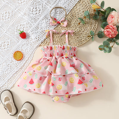 Enterizo de Verano para Bebé Niña - Diseño Ajustable para Gateo