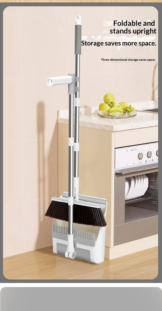Juego Profesional de Escoba y Recogedor Grande con Rodillo Quitapelusas - Image 11