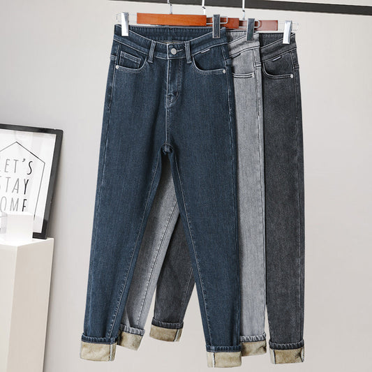 Pantalones Térmicos Cintura Alta Plus con Forro de Terciopelo