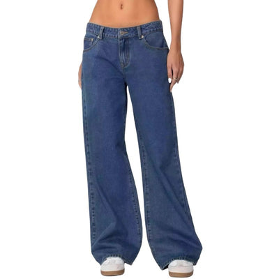 Jeans de Cintura Alta y Pierna Ancha Efecto Limpiador - Image 3
