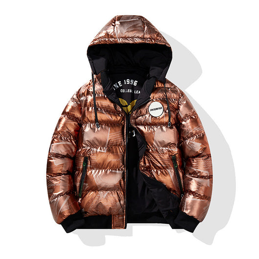 Abrigo Acolchado Grueso para Hombre Talla Grande - Chaqueta de Algodón con Capucha - Image 3