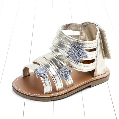 Sandalias Antideslizantes de Cuero PU para Bebé Niña con Diseño de Estrella - Image 14