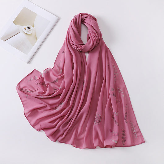Pañuelo Elegante con Strass Cerrado para Mujer - Accesorio de Moda Versátil - Image 38