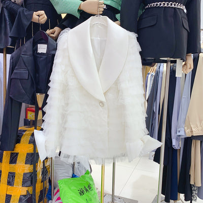 Chaqueta Hada de Tul y Plumas Colores Lisos para Mujer - Image 2