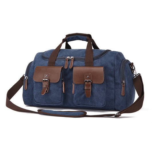 Bolsa de Viaje Estilo Europeo Americano en Lona Portátil - Image 6