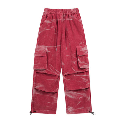 Pantalones Pana Casuales de Pierna Ancha con Múltiples Bolsillos - Image 2